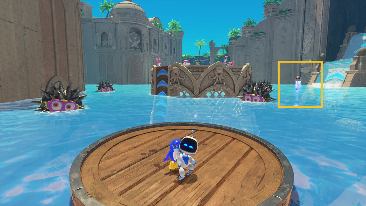Astro Bot Bubbling Under: Astro exploring the Bubbling Under level.