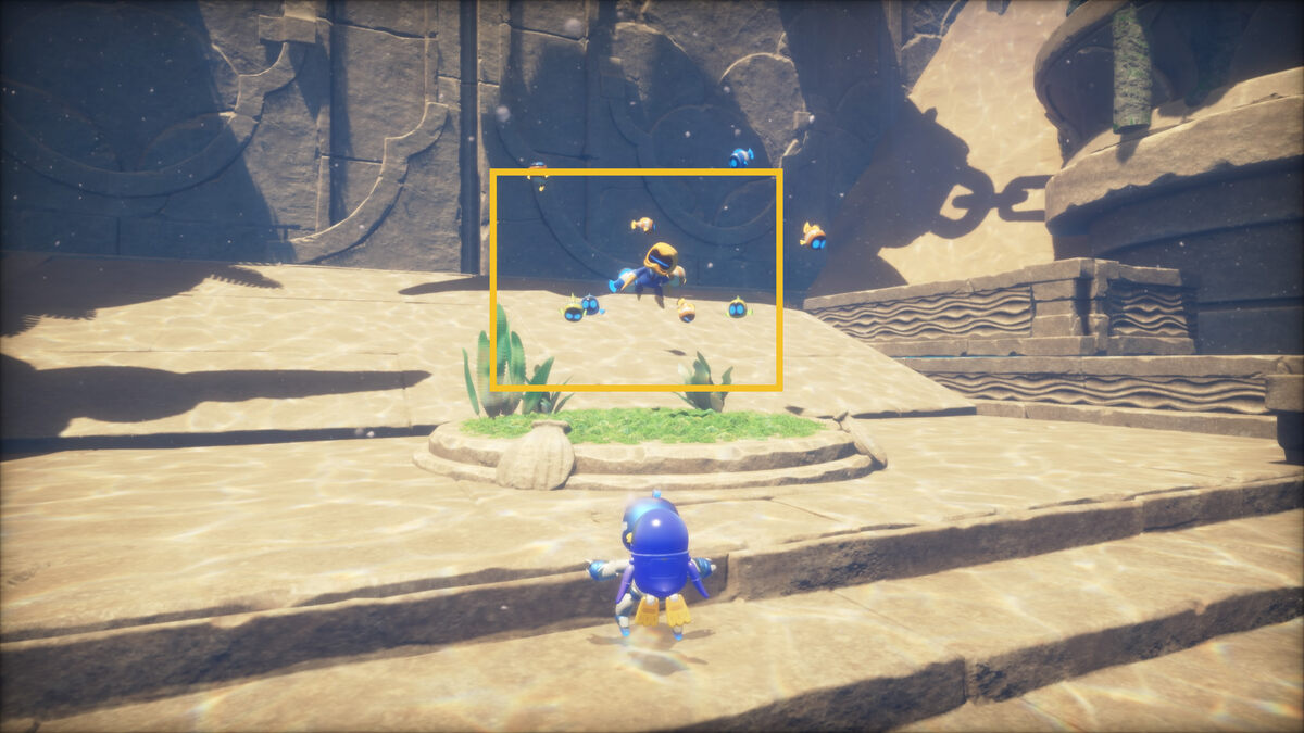 Astro Bot Bubbling Under: Astro exploring the Bubbling Under level.
