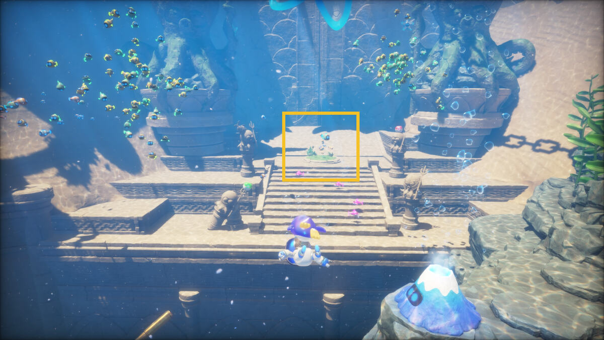 Astro Bot Bubbling Under: Astro exploring the Bubbling Under level.