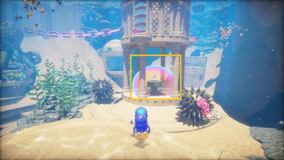 Astro Bot Bubbling Under: Astro exploring the Bubbling Under level.