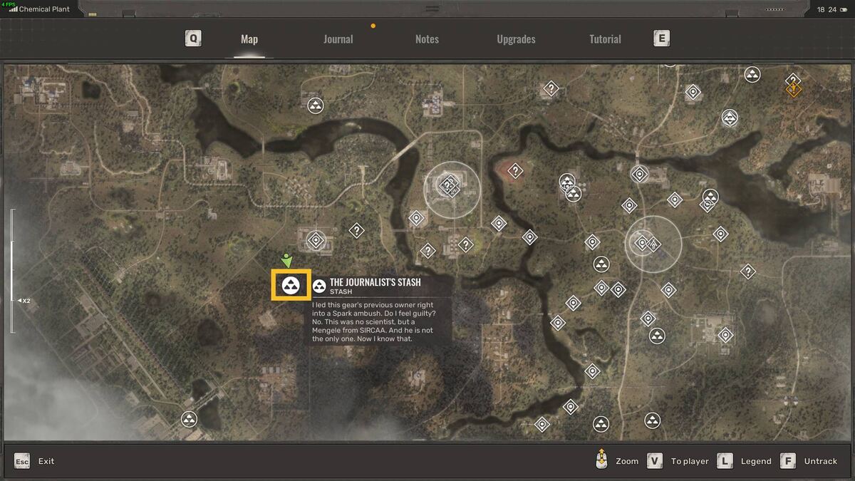 Stalker 2 Journalist's Stash locations: Stalker tracking down stashes.