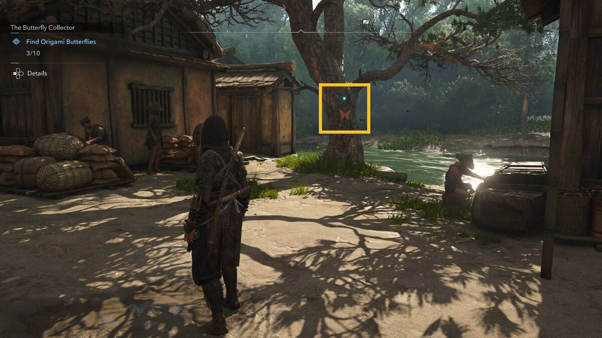 Assassin's Creed Shadows Origami Butterflies: Osaka town.