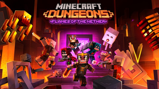 Minecraft Dungeons gets its Flame of the Nether DLC on February 24