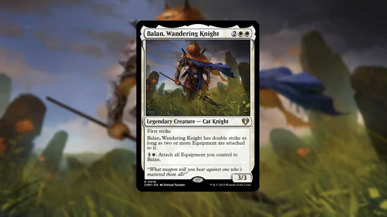 card image of Balan the wandering knight one of the best commander in magic the gathering