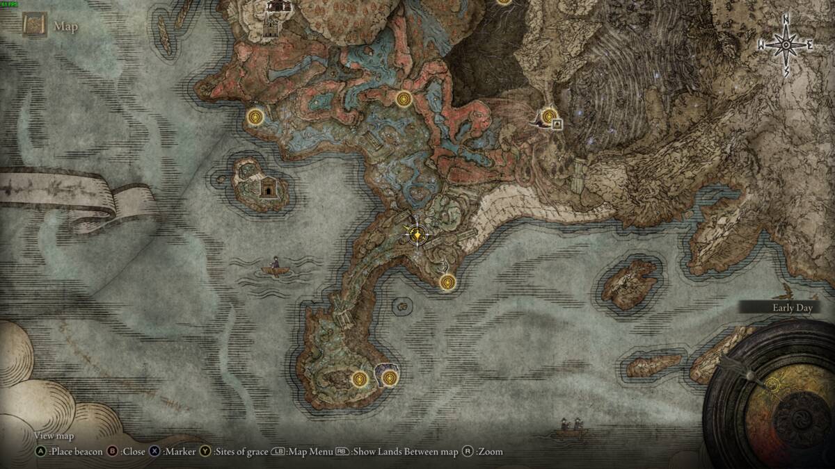 Elden Ring Shadow of the Erdtree map fragment locations: the realm of shadow map.