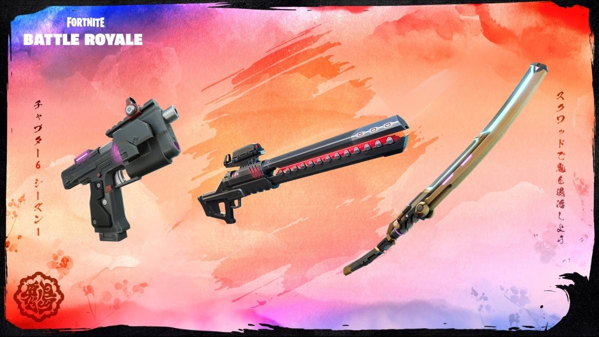 Unvaulted weapons in Fortnite Chapter 6 Season 1