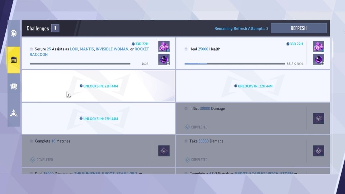 Daily Challenges in Marvel Rivals
