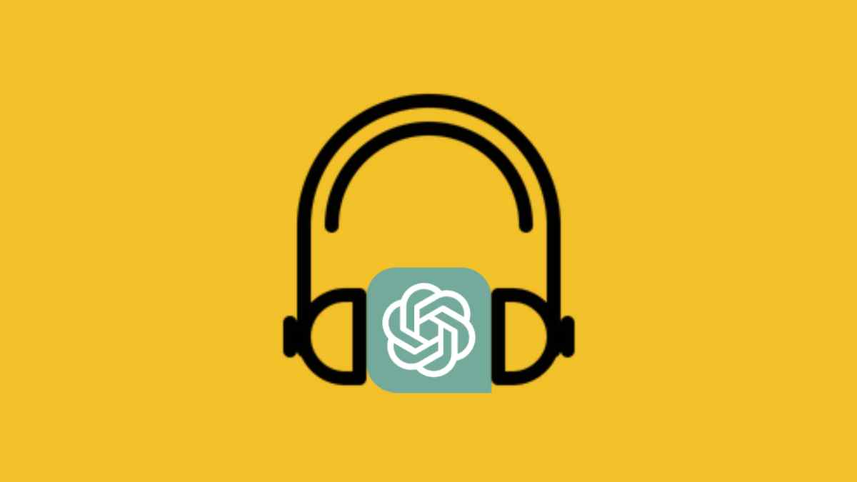 A pair of headphones on a yellow background.