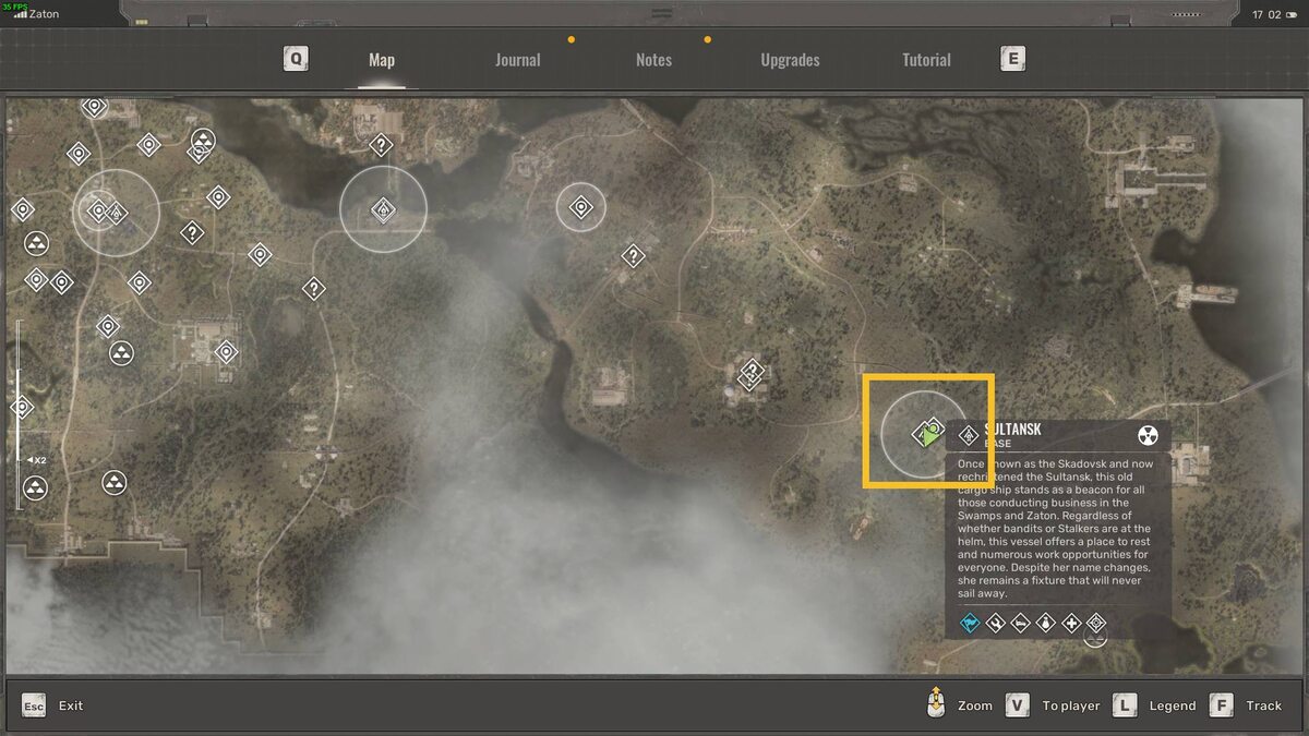 Stalker 2 artifact locations: Chocolate Bar artifact.