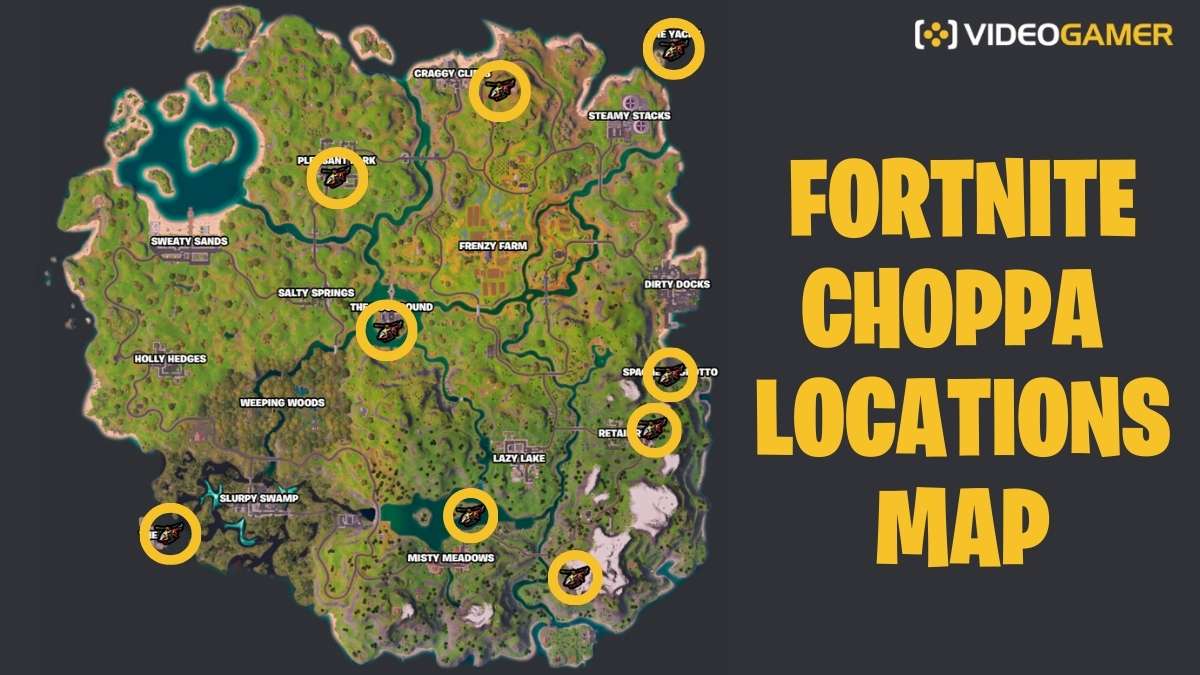 Fortnite Choppa locations