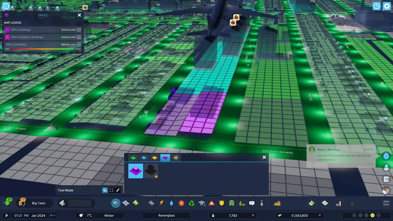 Cities Skylines 2 beginners: An image of the zones in the game.