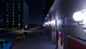 Cities Skylines 2 beginners: An image of a city at night.