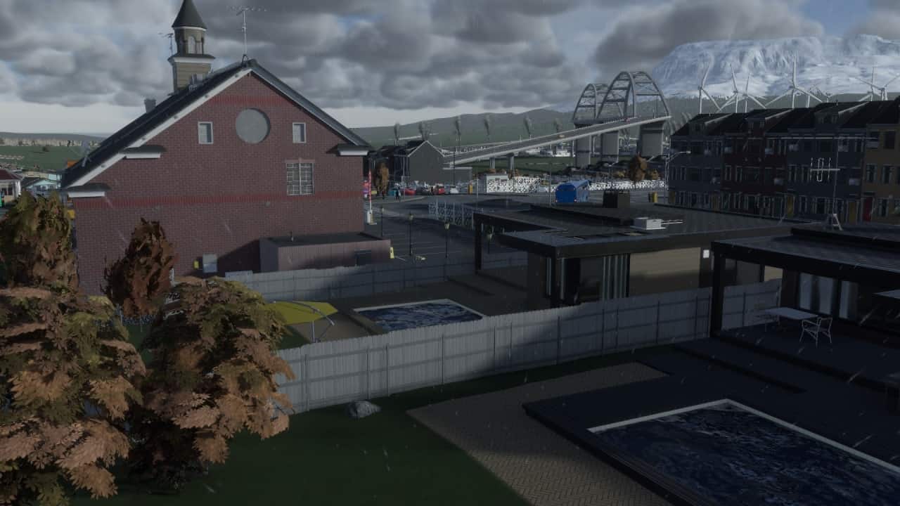 Cities Skylines 2 delete saves: An image of a city in the game.