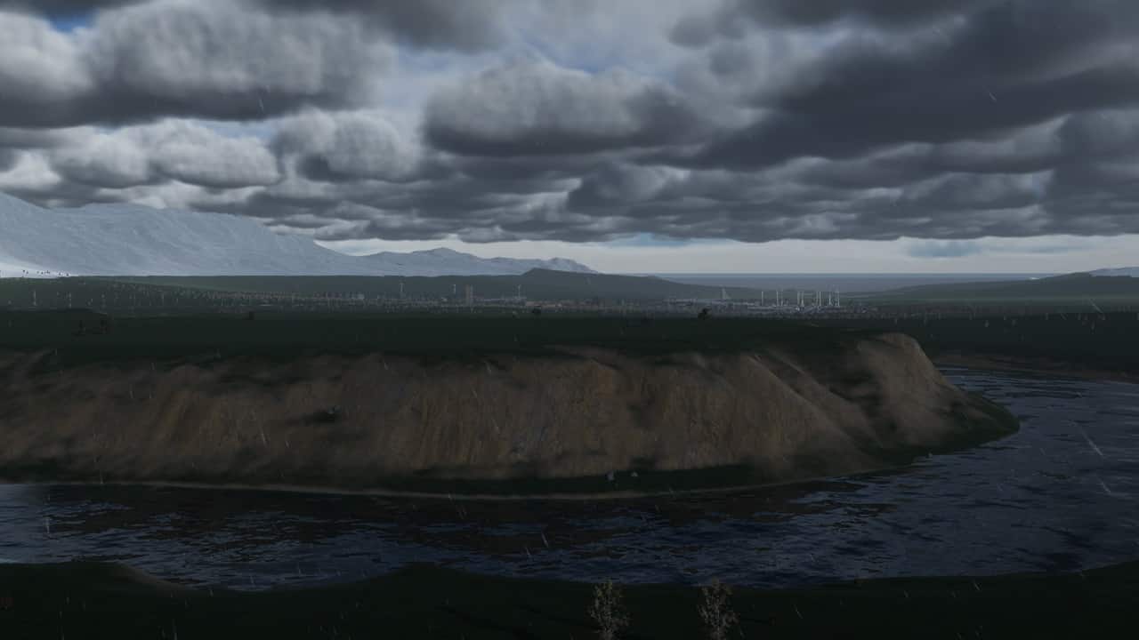 Cities Skylines 2 map size: An image of a map in the game.