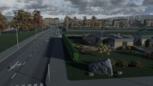 Cities Skylines 2: An image of a city in the game.