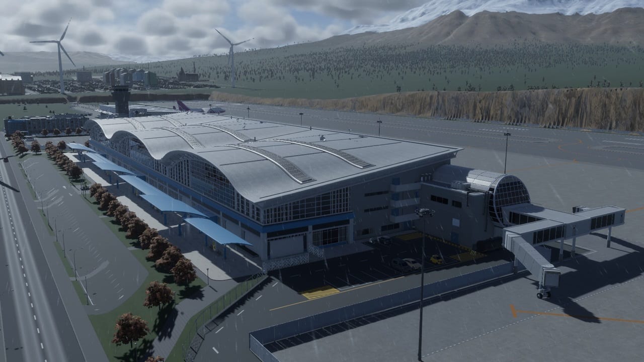 Cities Skylines 2 development tree: An image of an airport.