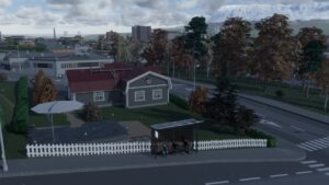 Cities Skylines 2 rotate objects: An image of a city in the game.