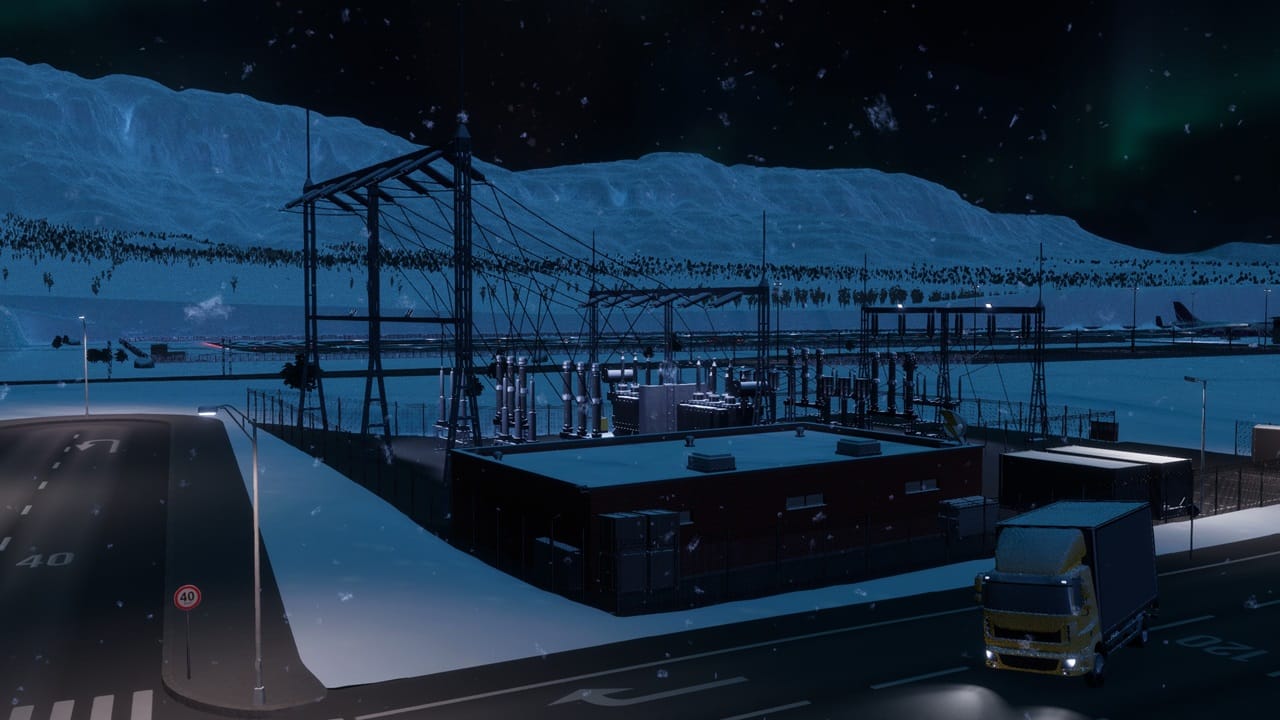 Cities Skylines 2 electricity: An iamge of a transformer station in the game.