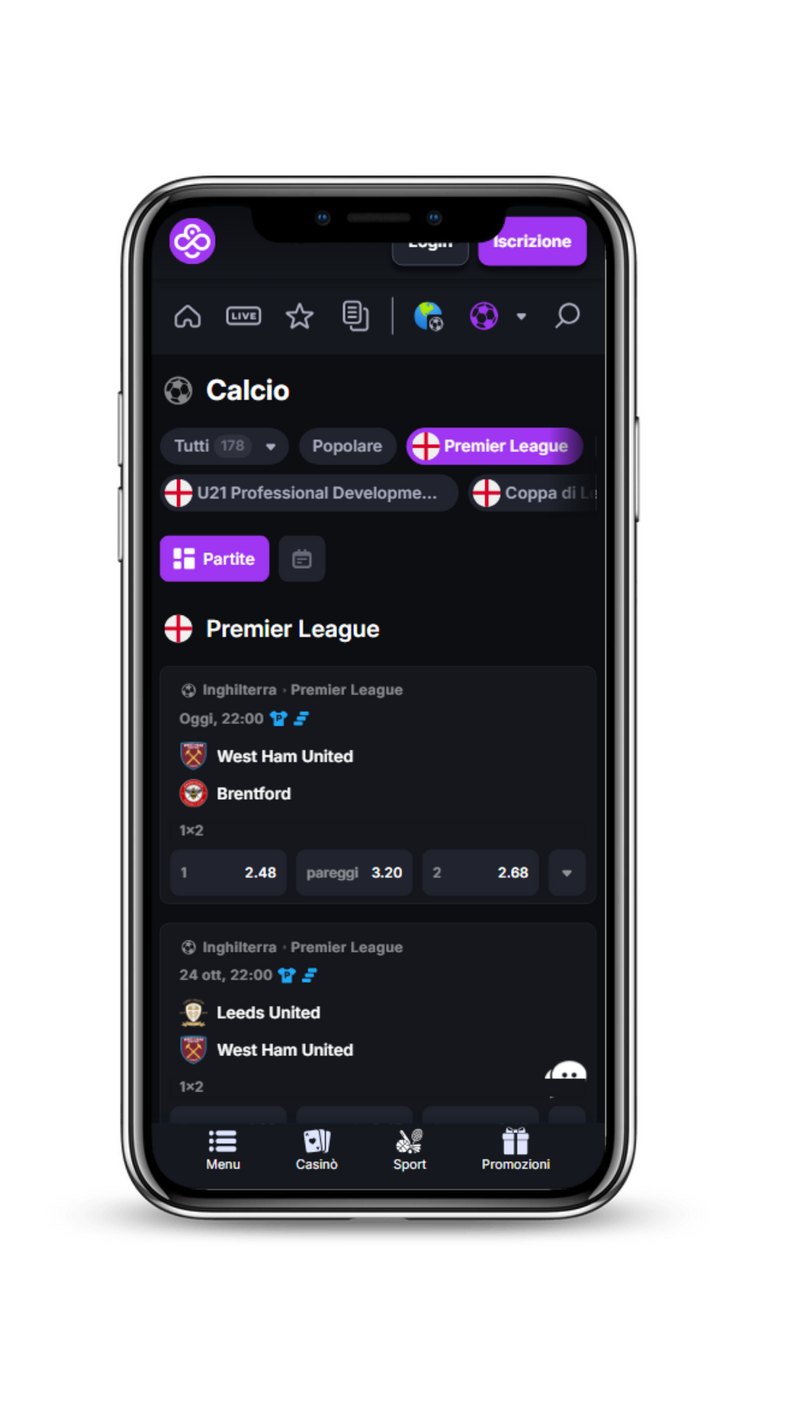 CoinCasino fa parte di quei siti scommesse non AAMS in grado di offrire quote sopra la media su tutti gli eventi sportivi