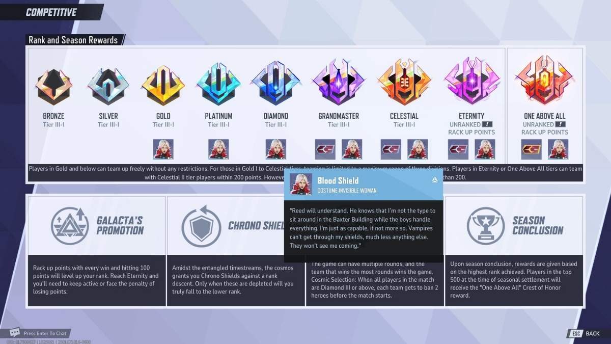 Competitive Rewards in Marvel Rivals Season 1