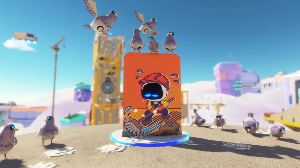 Astro Bot how to get through the Az-Tech Trail wall: Astro exploring Construction Derby.