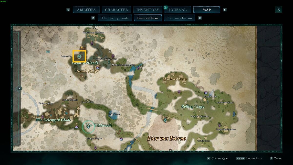 Avowed Totem of Defiance: map.