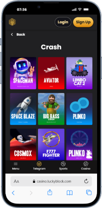 Best crash casino lucky block games