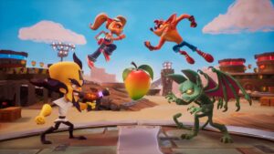 Crash Team Rumble beta code: characters battling. Twitch viewers