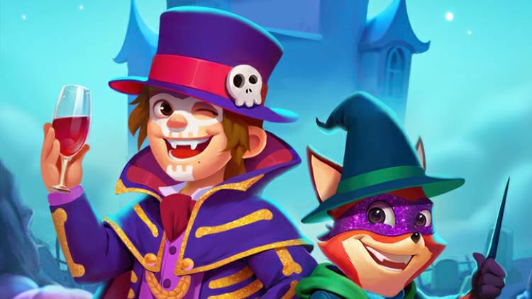 Crazy Fox free spins and coins links (November 2024): fox and wizard near a castle.