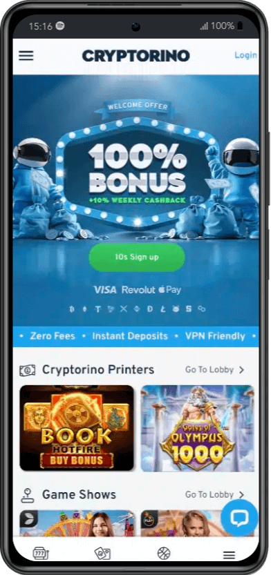 Cryptorino kasyno bez weryfikacji