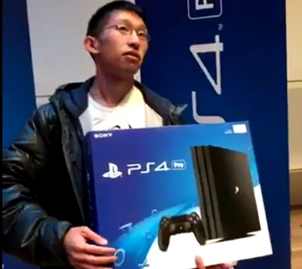The first person to buy a PS4 was also first in line for a PS4 Pro