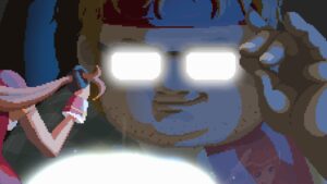 Dave the Diver 3 million - A pixelated image of a character with glasses. Image from Mintrocket.