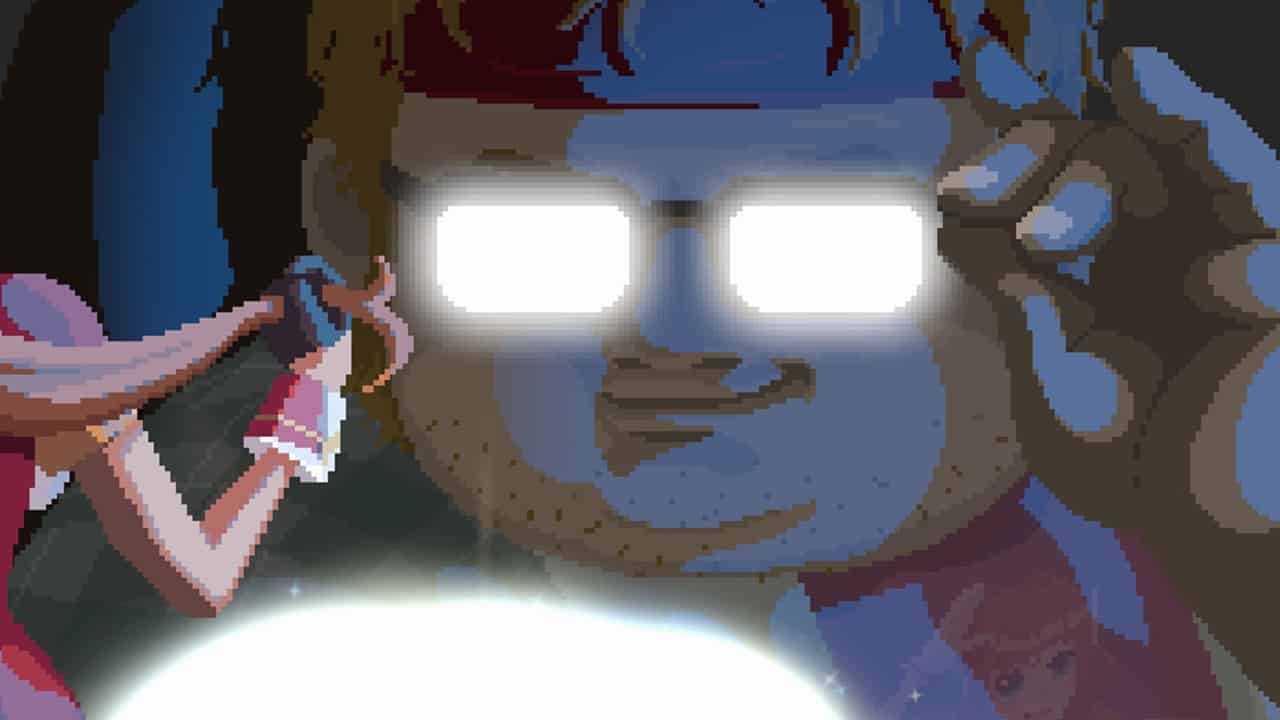 Dave the Diver 3 million - A pixelated image of a character with glasses. Image from Mintrocket.