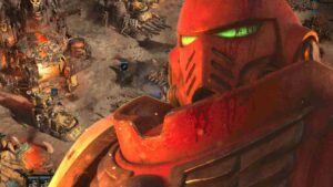 dawn of war 4 blood raven in front of gameplay