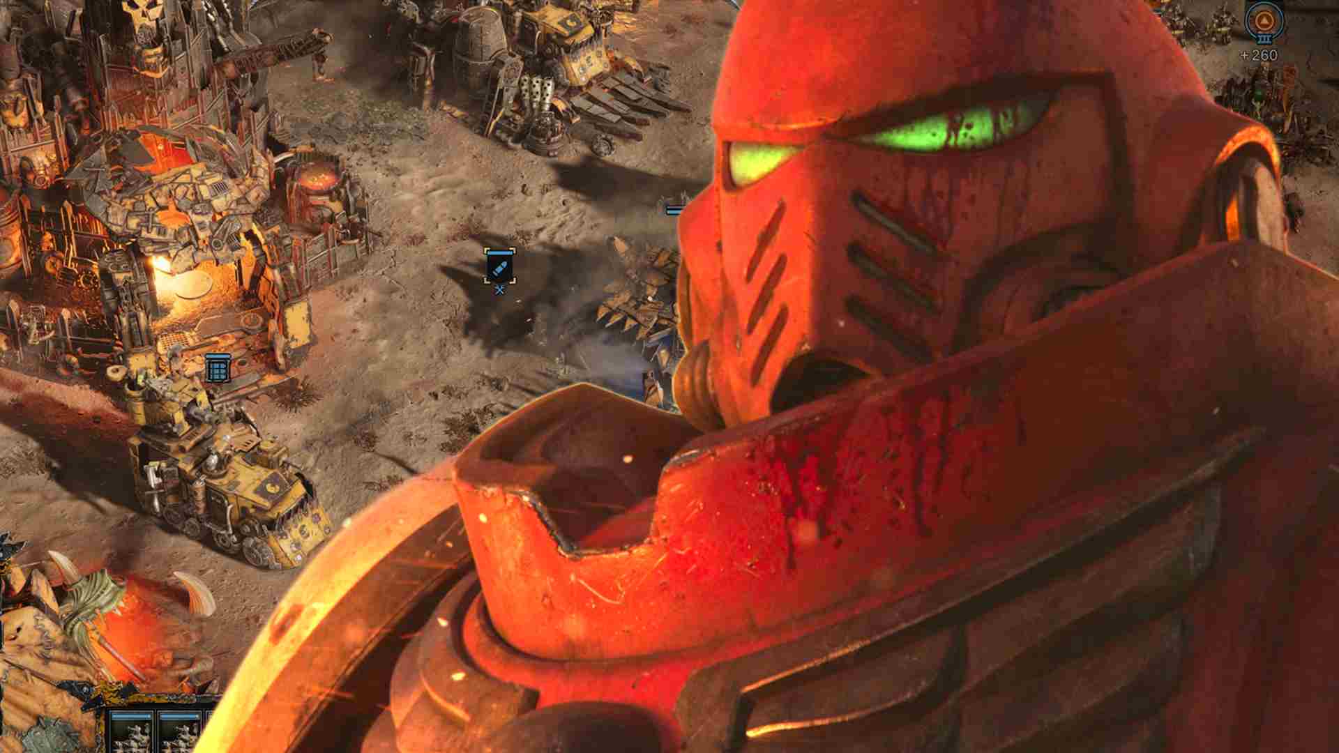 dawn of war 4 blood raven in front of gameplay