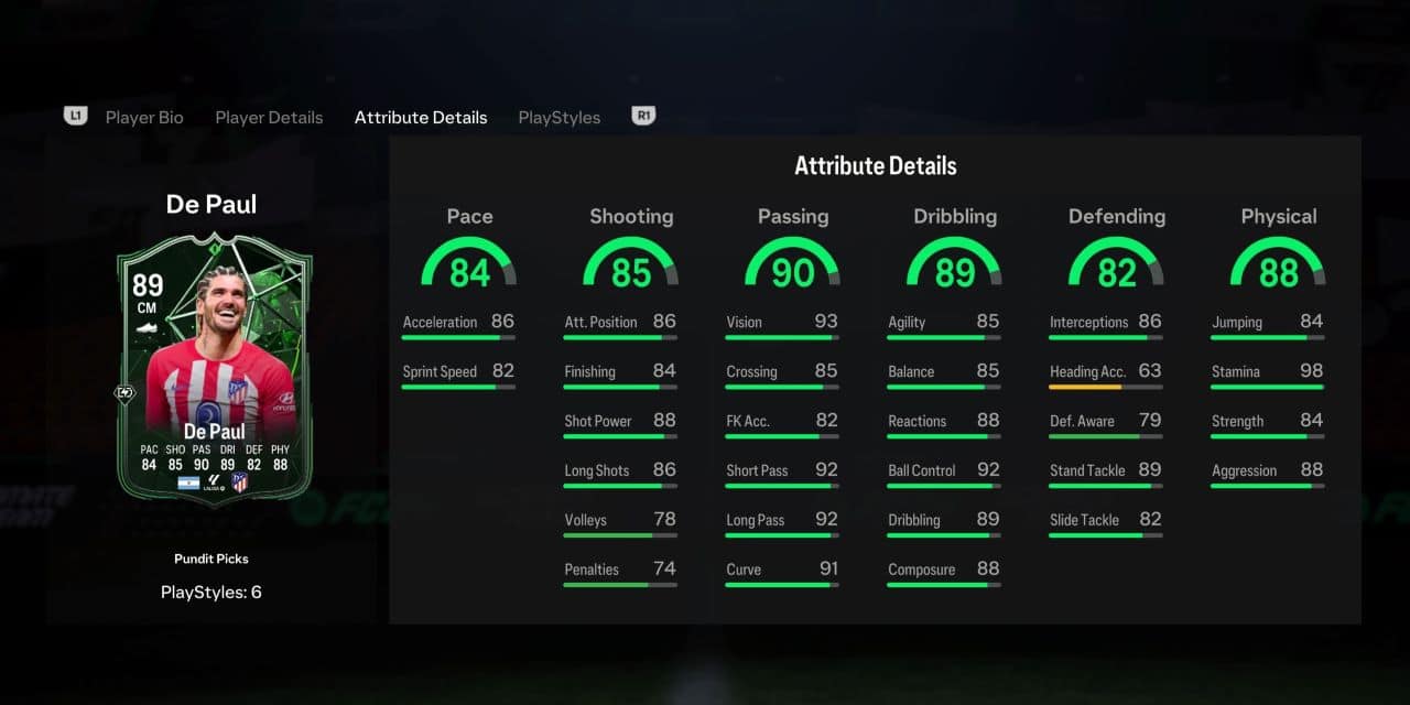 de paul pundit picks player profile fc 24
