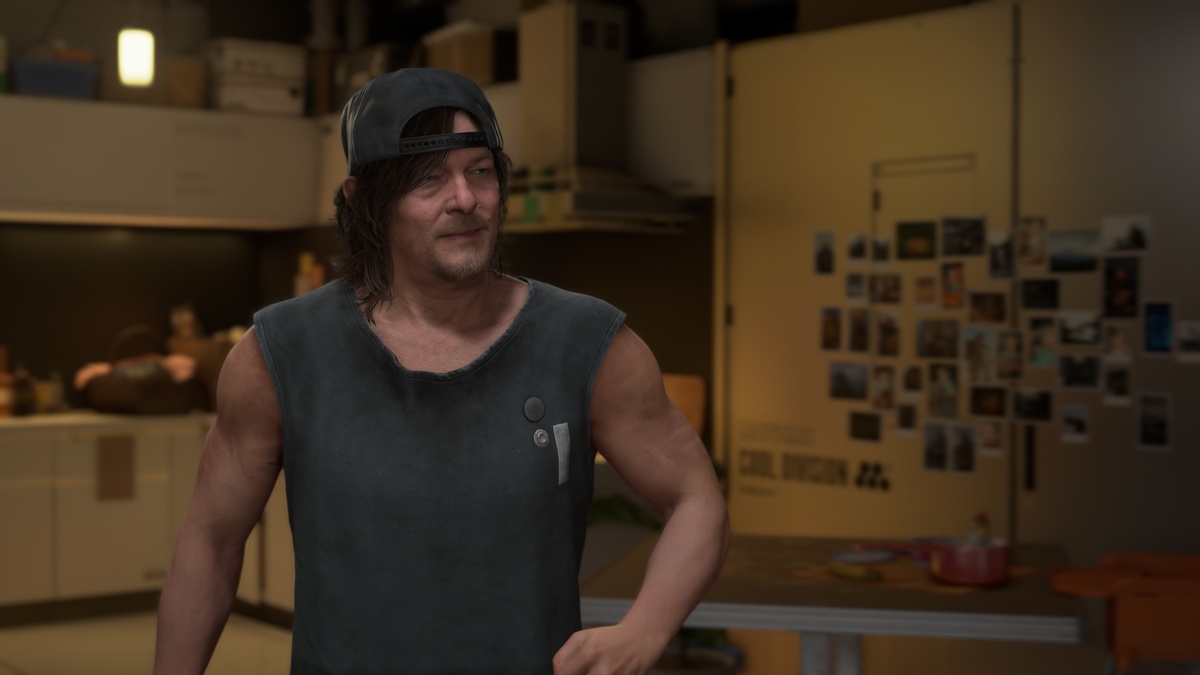 Death Stranding 2 best settings: Sam in his bunker.