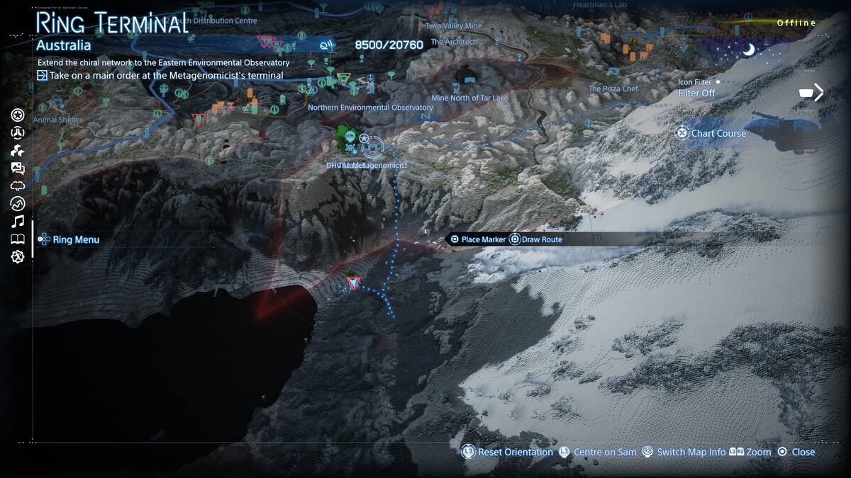 Death Stranding 2 capture BTs EX Capture Grenade: BT are on the map.