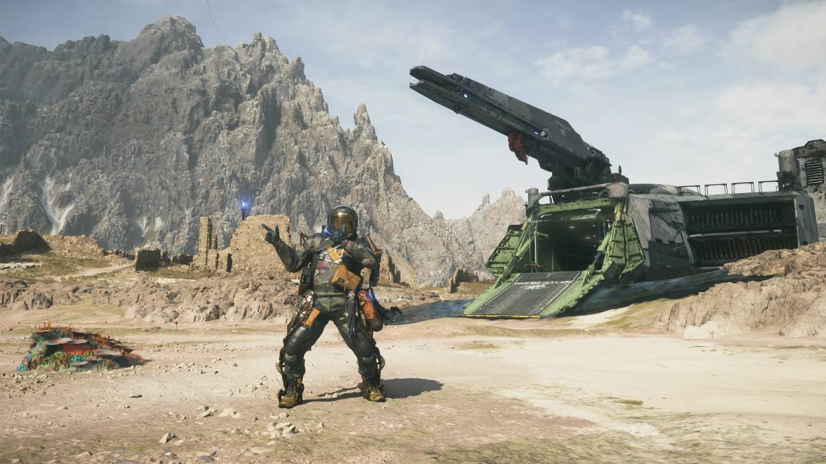 Death Stranding 2 back to Mexico: Sam in Mexico near the DHV Magellan.