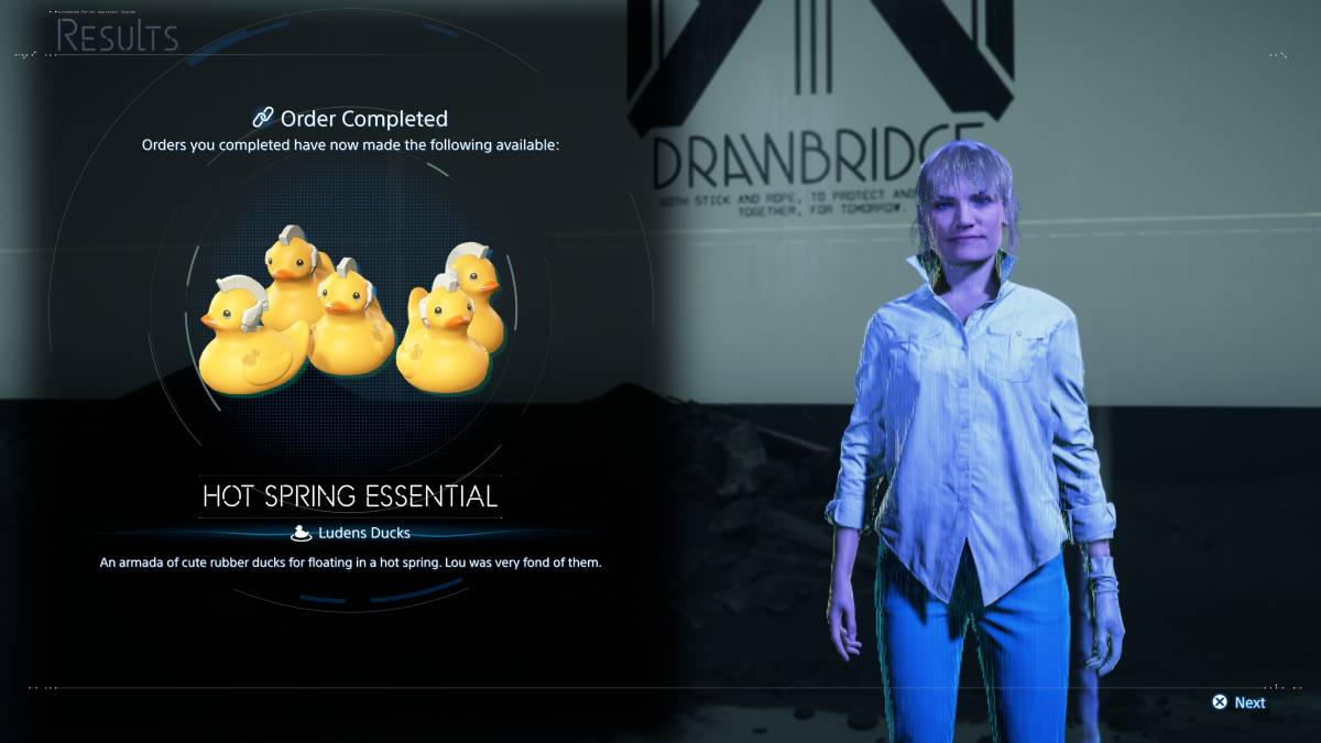 Death Stranding 2 Hot Springs: Clairvoyant Spring reward.