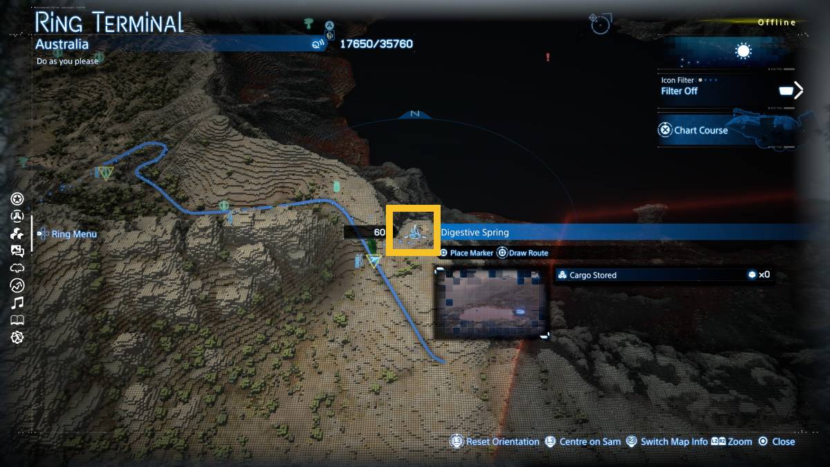 Death Stranding 2 Hot Springs: Digestive Spring location.