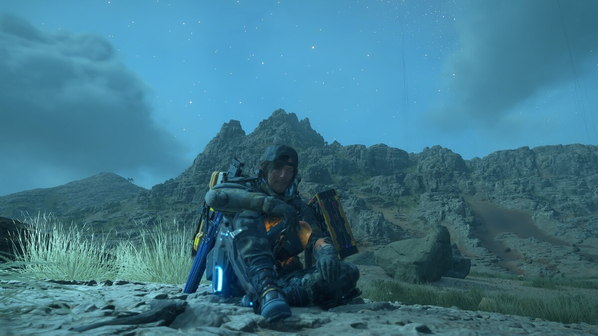 Death Stranding 2 rest: Sam resting.