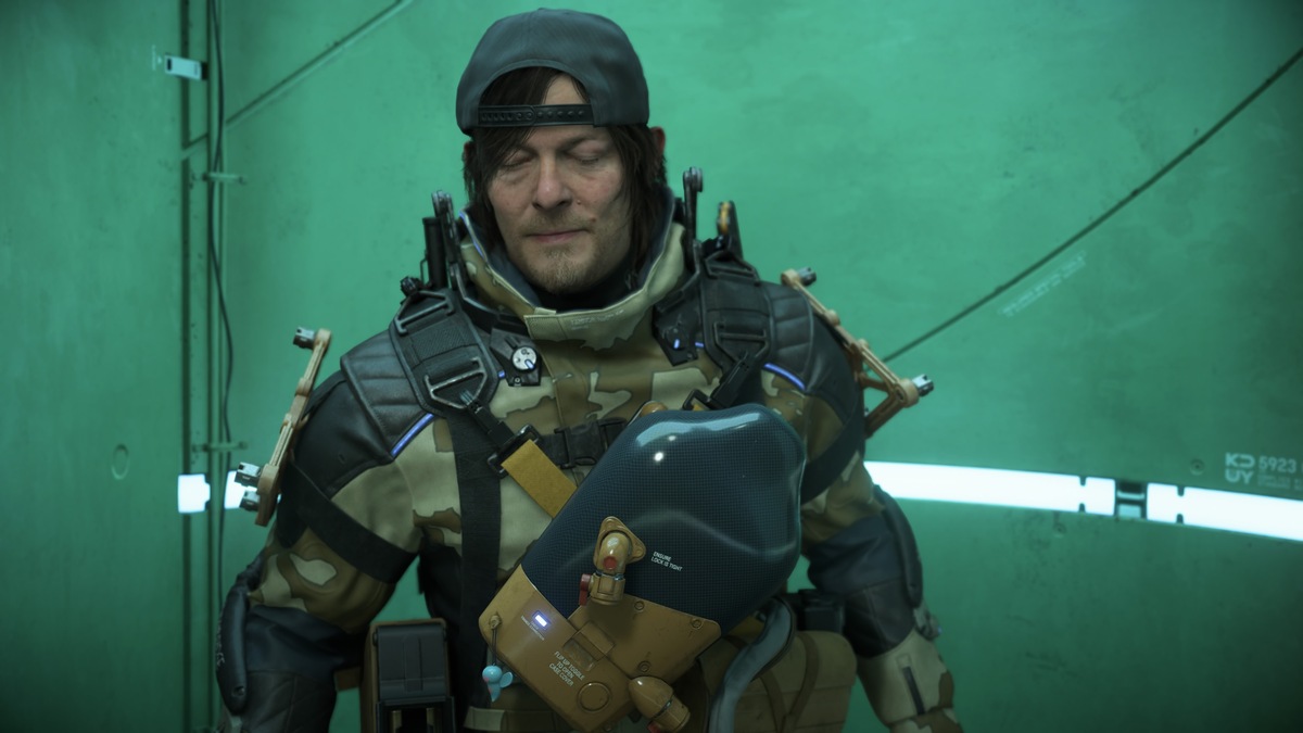 Death Stranding 2 Standard Orders: Sam in the DHV Magellan.