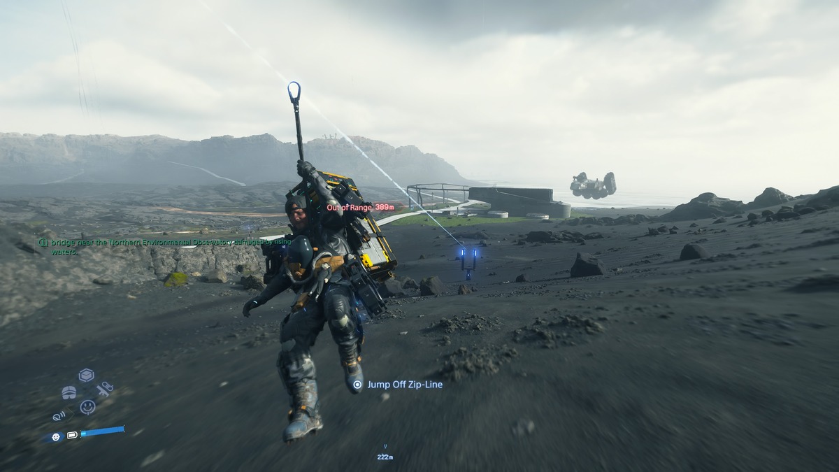 Death Stranding 2 structures: zip-line.