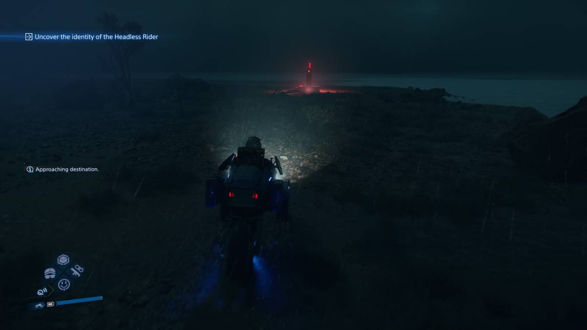 Death Stranding 2 Sub Order 110 Headless Riders: red Auto-Paver.