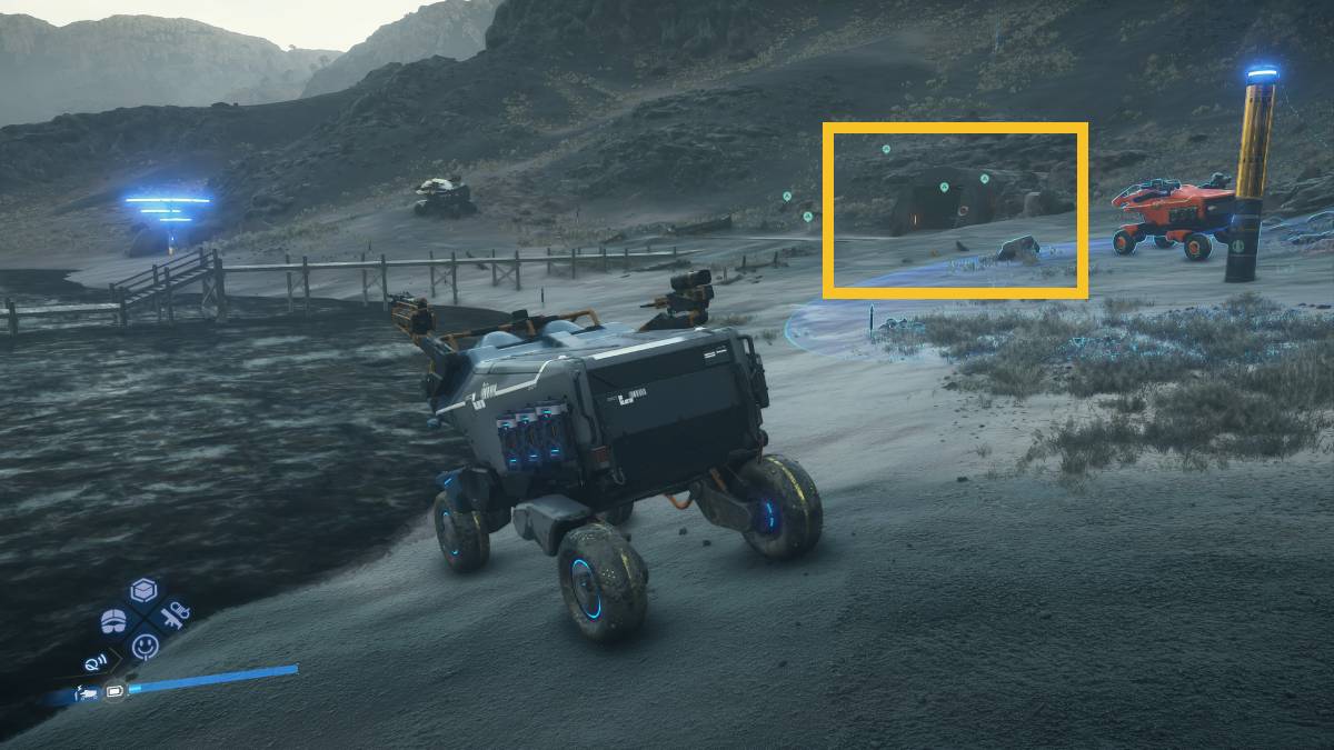 Death Stranding 2 The Fisherman location: Pickup Off-Roader near The Fisherman.