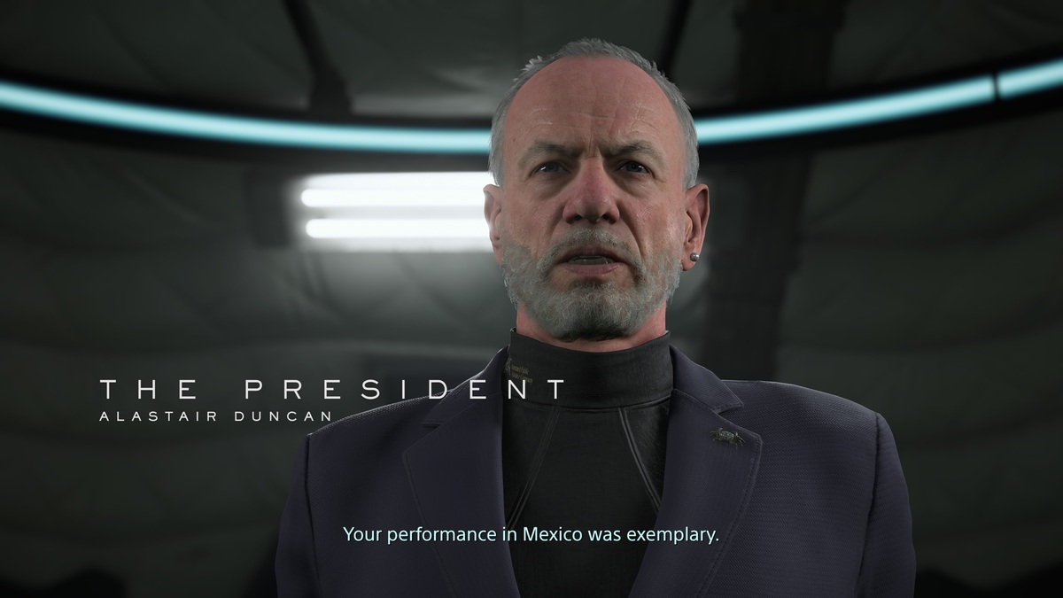 Death Stranding 2 voice actors: The President.