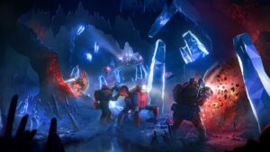 Deep Rock Galactic miners, digging and waiting for Season 5.
