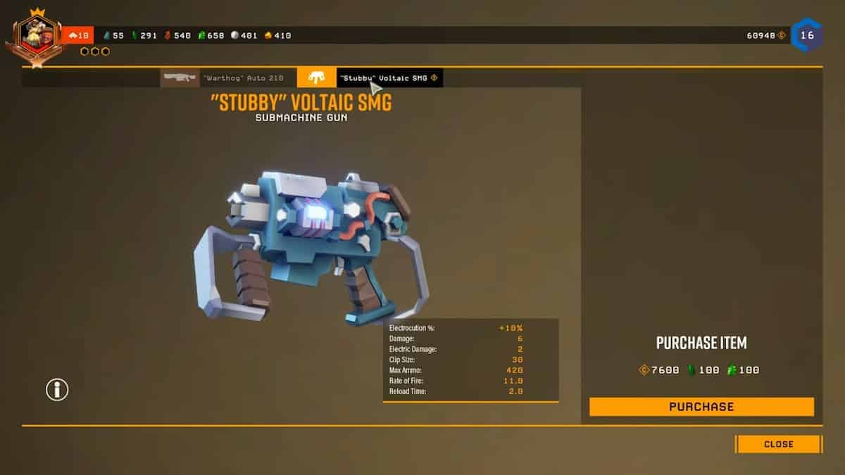 A screenshot showcasing the primary and secondary weapons in Deep Rock Galactic, along with instructions on how to unlock them.