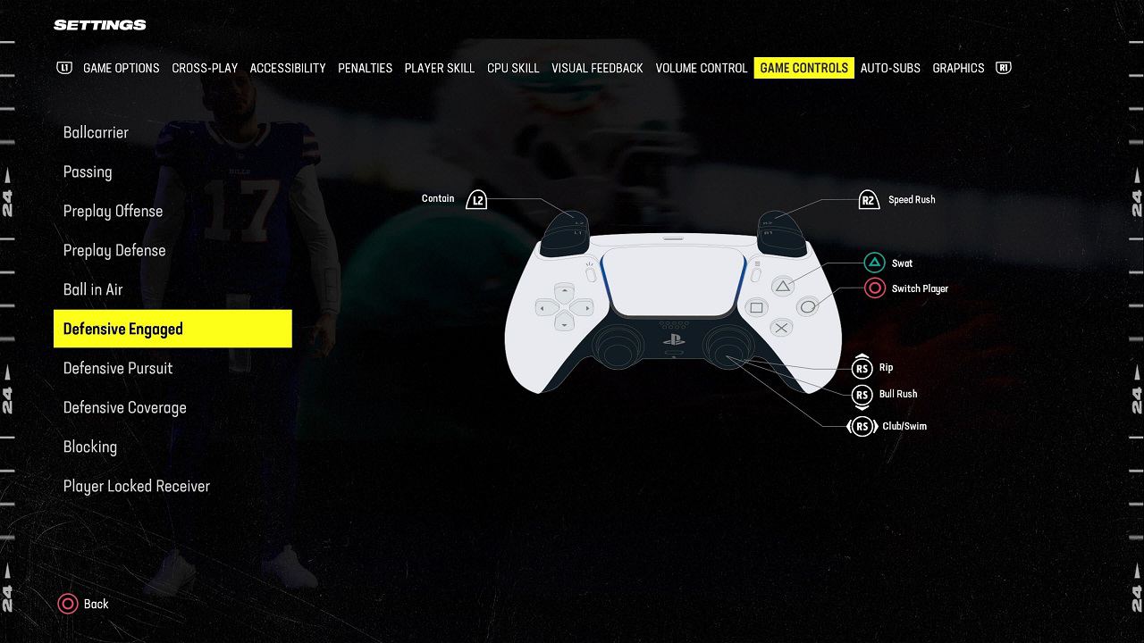 madden 24 best controller settings defensive engaged